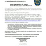 Stellenausschreibung der VG – Jobfux gesucht